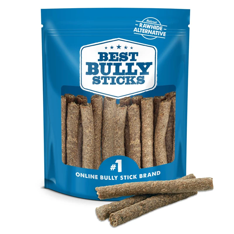 Best Bully Sticks – Bâtonnets de boeuf Premium (20 pièces) – 100% naturels, sans additifs, faciles à digérer