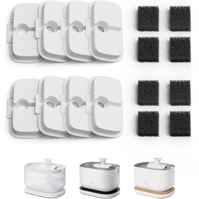 PETLIBRO Filtres de remplacement Dockstream – Pack de 8 pour fontaine chat (PLWF106/PLWF116/PLWF105/PLWF115/PLWF005)