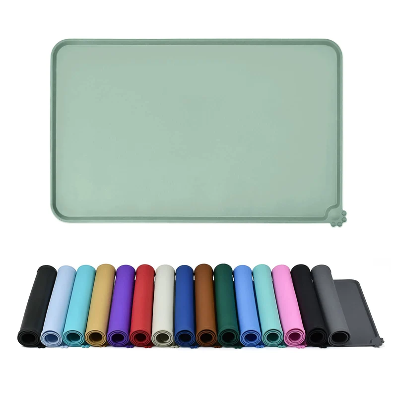 Reopet Tapis Alimentaire Impermable – Bords Eleves, Anti-Derapant, Sans BPA