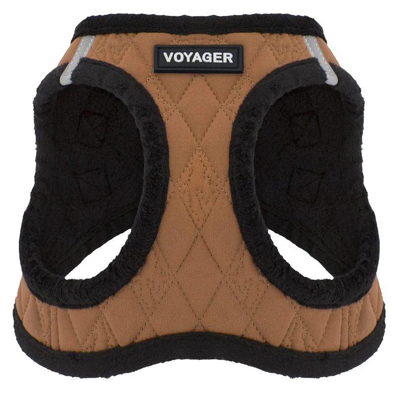 Best Pet Supplies - Harnais Plush Tout-Temps Réfléchi Sans Tir XS Beige pour Chiens et Chats