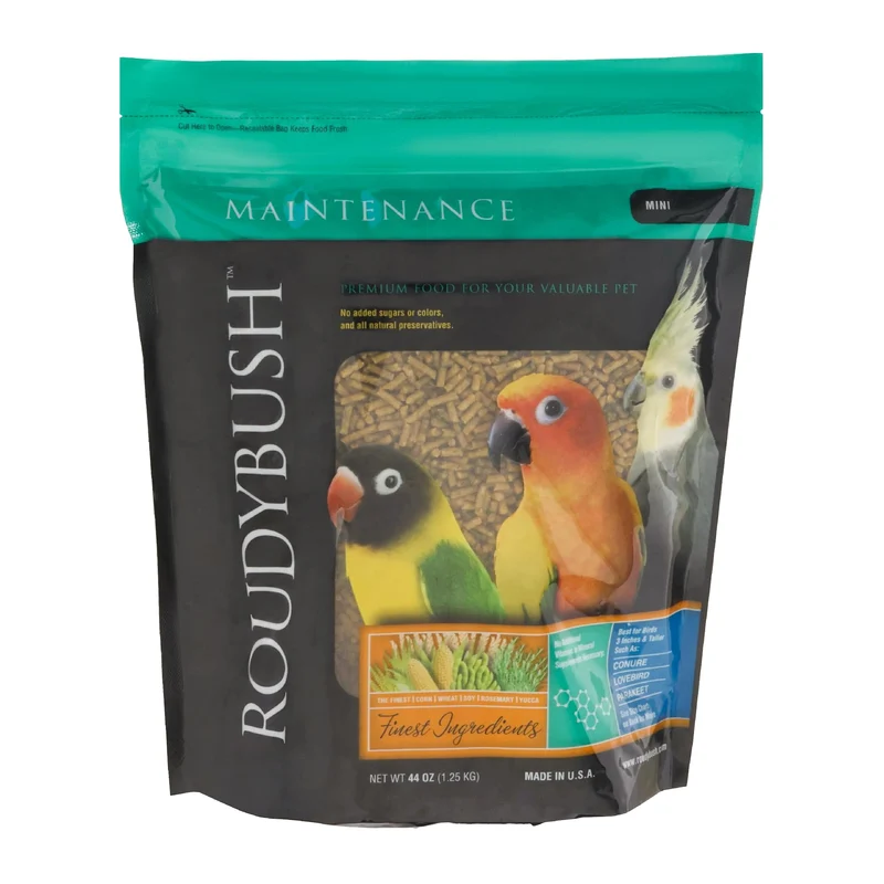RoudyBush Nourriture Quotidienne pour Oiseaux – Pellets Mini Scientifiquement Formulés (44oz)