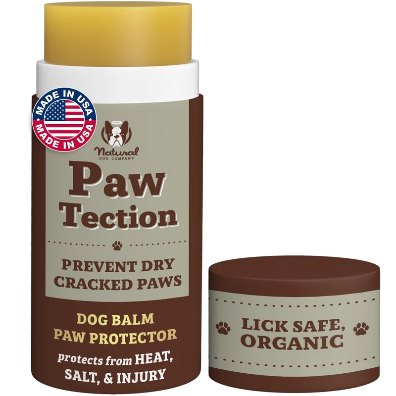 Natural Dog Company Pawtection Balm – Protection des pattes toutes saisons, sans toxines – Stick de 2 oz