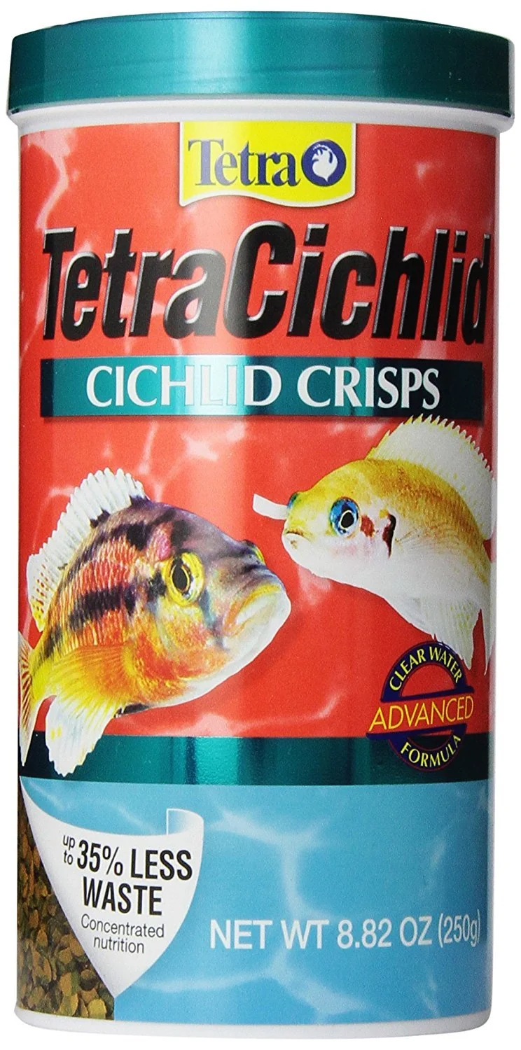 Tetra Cichlid Crisps – Alimentation équilibrée pour Cichlidés de surface et milieu, 250 g
