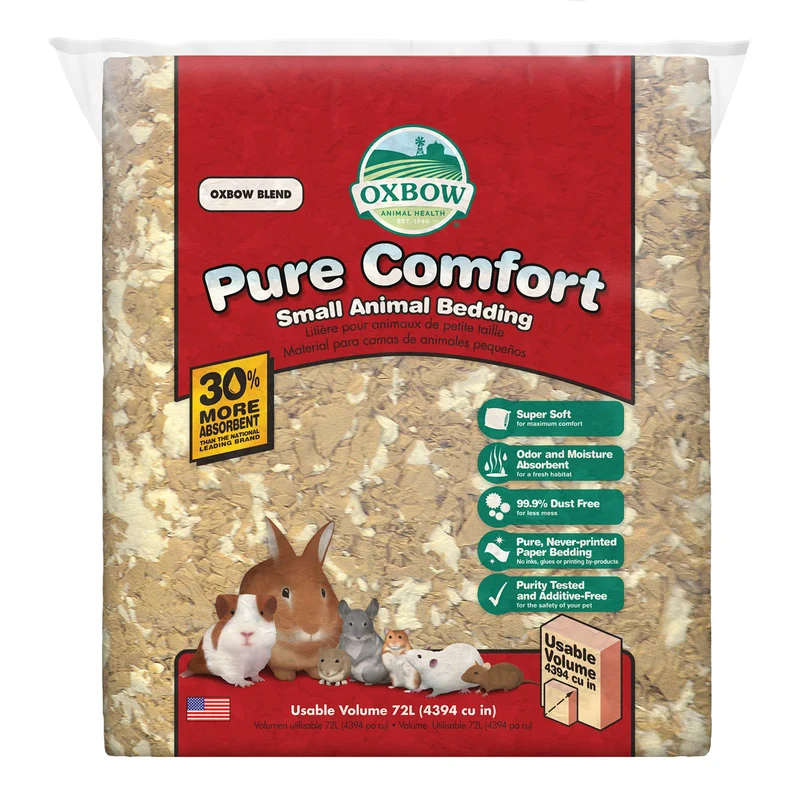 Oxbow Confort Pur – Litière pour Lapin, Cochon d’Inde et Hamster, Sac de 72 L