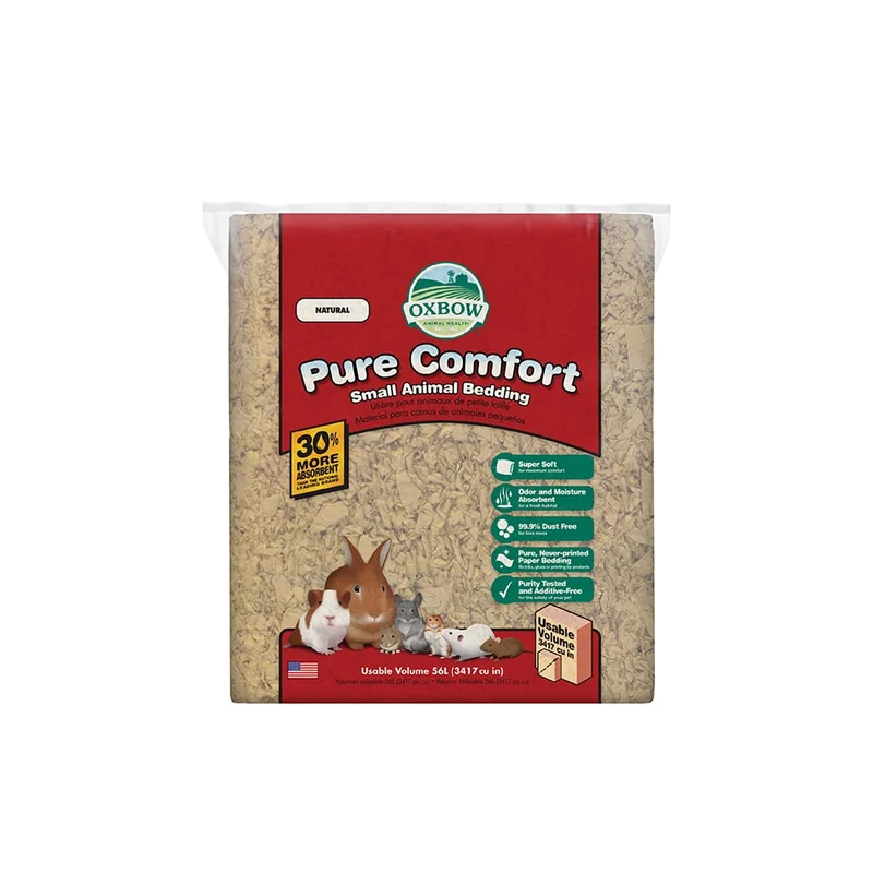Oxbow Confort Pur Naturel – Litière pour Lapin, Cobaye et Hamster, Sac de 56 L