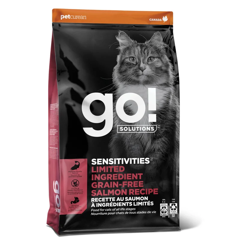 Go! Solutions Sensitivities Saumon – Croquettes Sans Poulet, Sans Gluten, Grain-Free, 3 lb