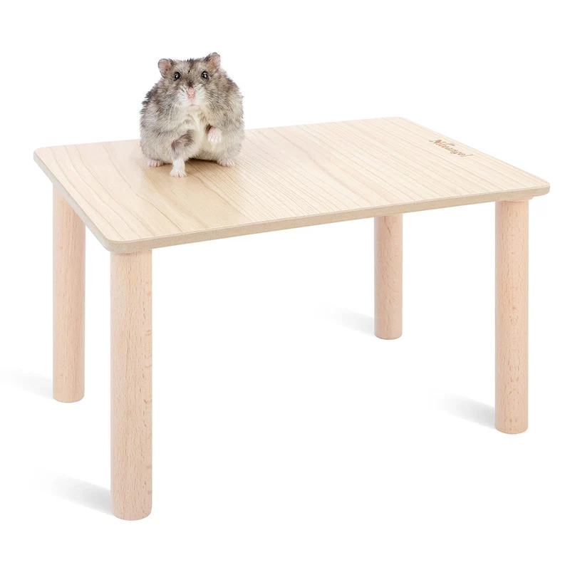 Niteangel Plateau de Jeu en Bois pour Hamster et Petits Rongeurs – 11,8 x 8,2 po