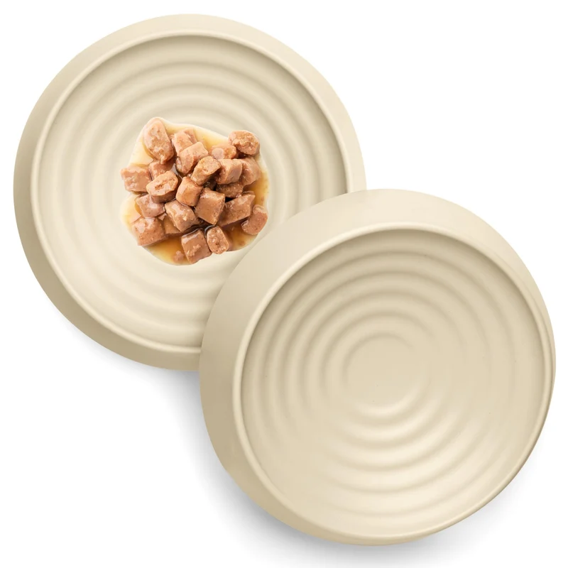 CatGuru Bols Chats – Bol Alimentaire Peu Profond et Anti-Dérapant (Pack de 2)