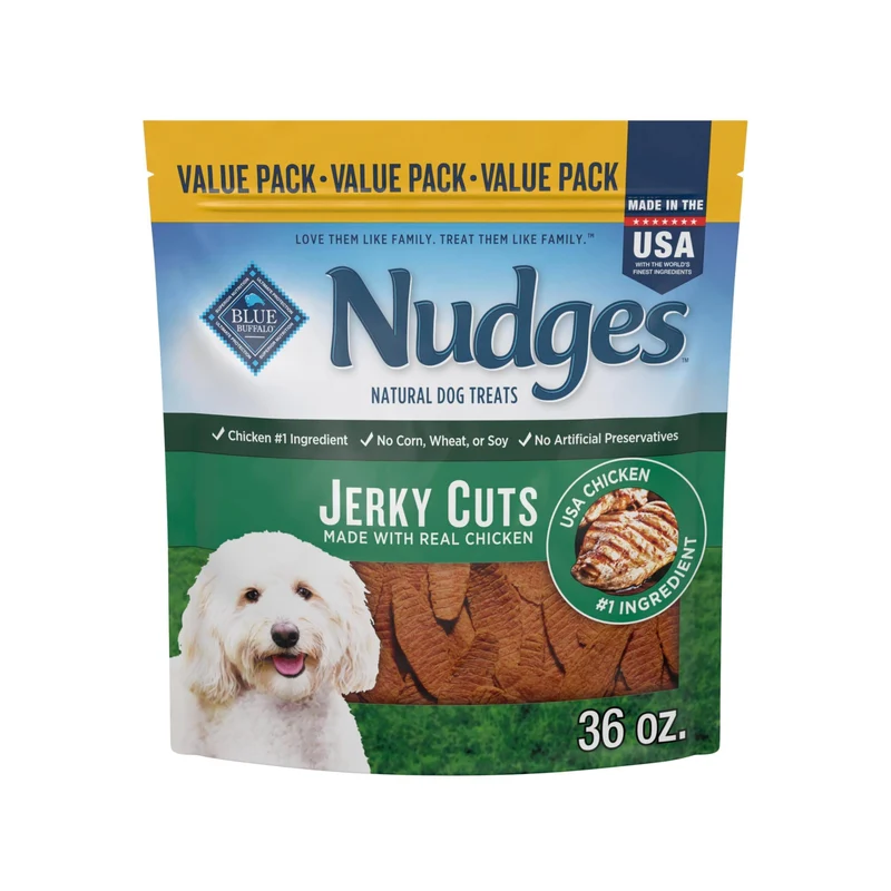 Blue Buffalo Nudges Jerky Cuts – Friandises au poulet naturel pour chien