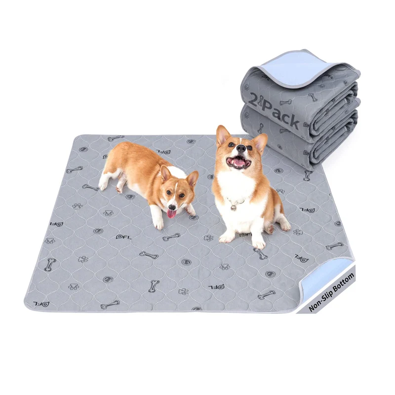 PICK FOR LIFE Tapis-pipi Chien – Lot de 2, Lavables 18x24, Anti-Glisse et Étanches