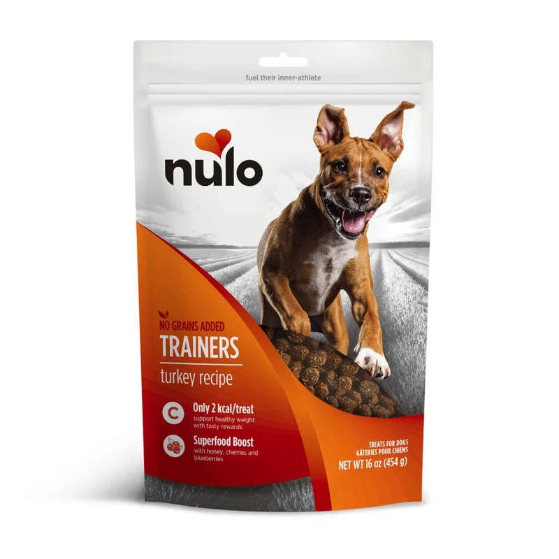Nulo Trainers Dinde – Friandises d’entraînement sans céréales, faible calorie, 16 onces