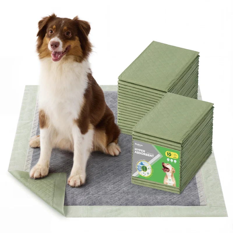 Bedsure Tapis Pipi Chien Grande Taille 28×34 – 52 Tapis Ultra Absorbants et Anti-Odeur