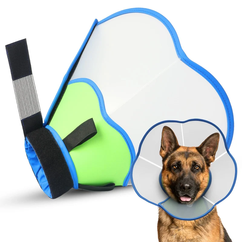 TZBEINN Cône pour chien en taille très grande en plastique résistant – anti-échappement et récupération