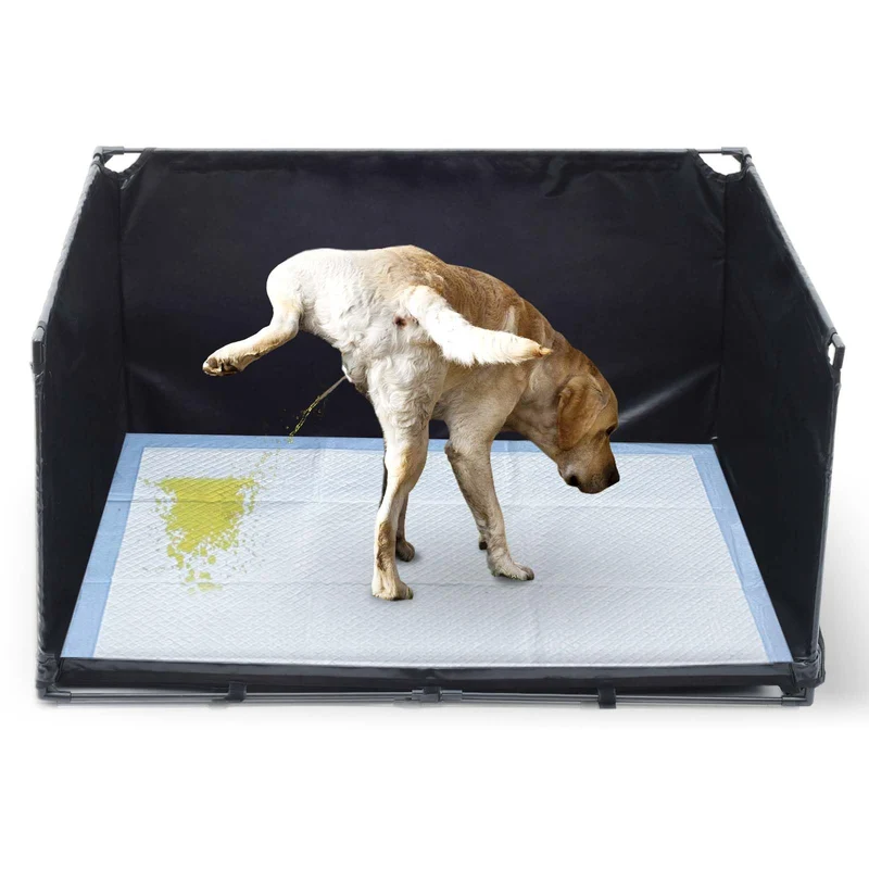 OCMML Bac à litière intérieur pour chien moyen – rebords hauts et pliable