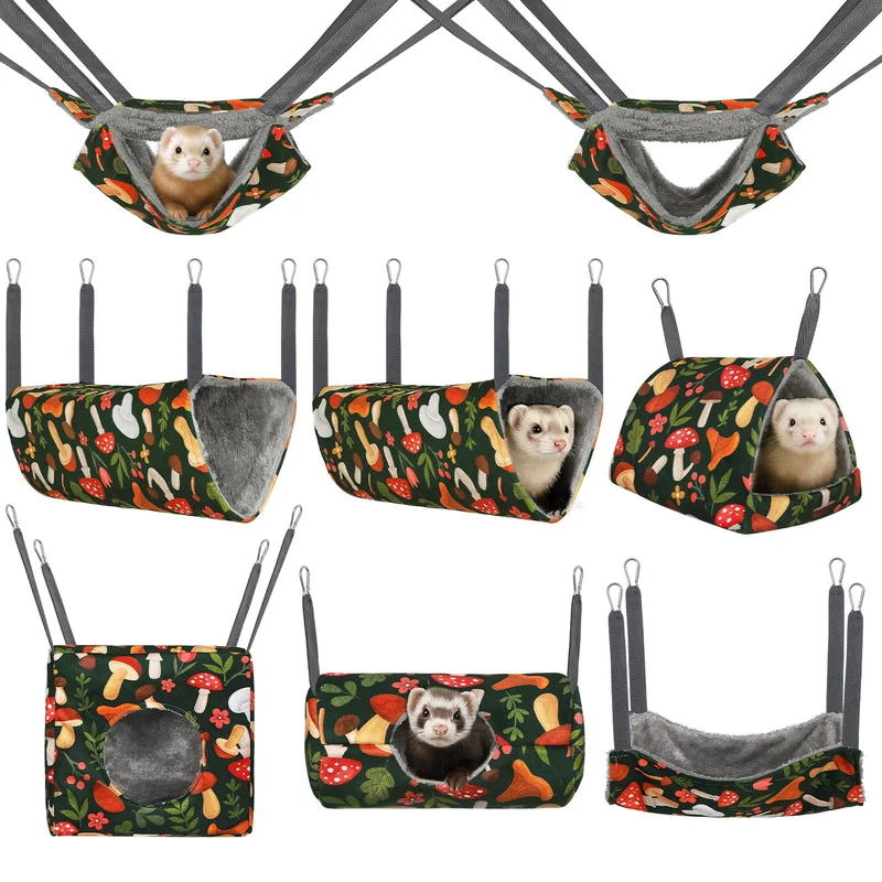 Hedgeink Hamacs pour Petits Animaux – Lot de 8, Confort Doux et Installation Facile