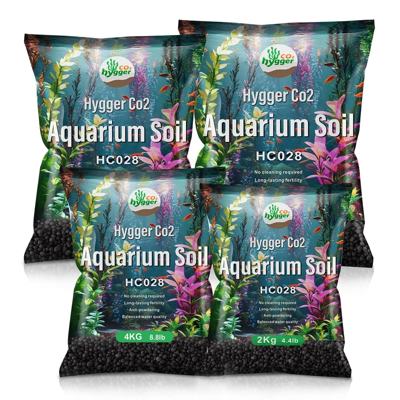 Hygger CO2 Sol d’Aquarium Amélioré — Substrat pour Plantes et Crevettes, 8,8 livres (Sans Rinçage)