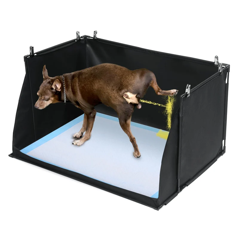 HOMBYS Bac Toilette Intérieur pour Chien — Murs Hauts, Sans Fuite, Pliable