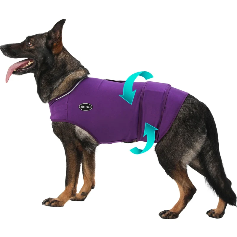 Meifsou Veste anxieté pour chien – Confort doux et Enfilage facile