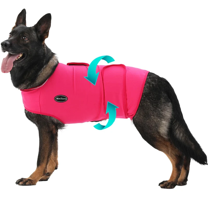Meifsou Veste Anti-Anxiété pour Chien — Confort Doux et Ajustable, Sans Médicament