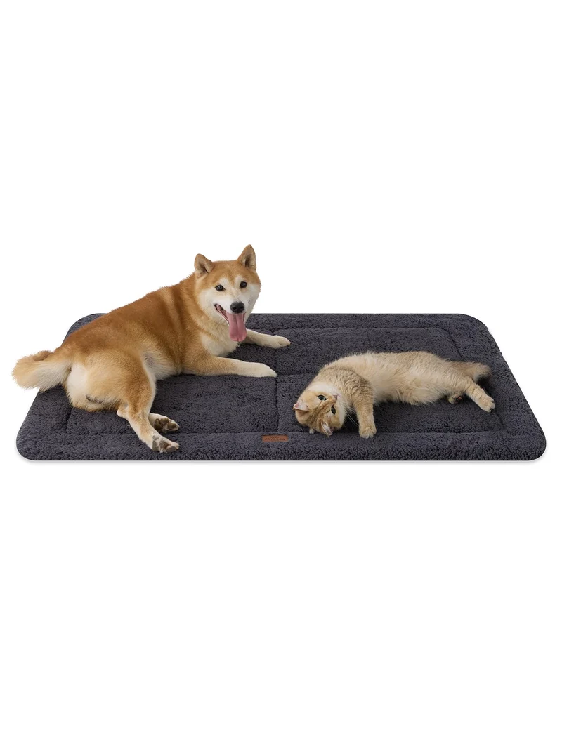 Joydeco Tapis de Cage Bas pour Chien 48 x 30 cm – Plaid Réversible Ultra-Doux et Lavable