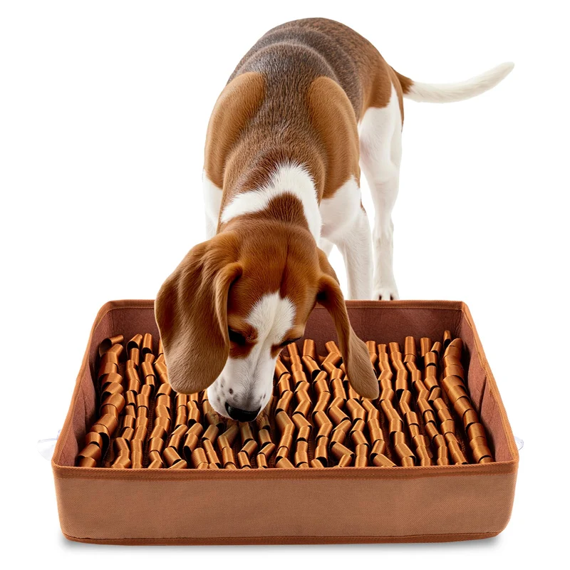 FunFurry Tapis de Reniflage pour Chiens – Puzzle Interactif 17×15, Antidérapant et Design Moderne