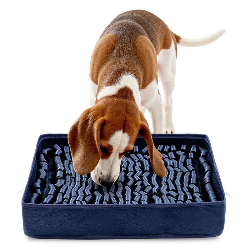 FunFurry Tapis Snuffle pour Chiens – Puzzle Interactif et Anti-Glisse