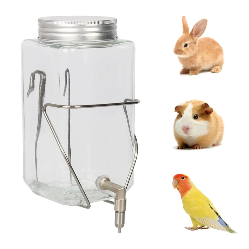 HardcorePet Bouteille d'Eau pour Lapins et Petits Animaux – Distributeur Sans Goutte 33 oz (1000 ml)