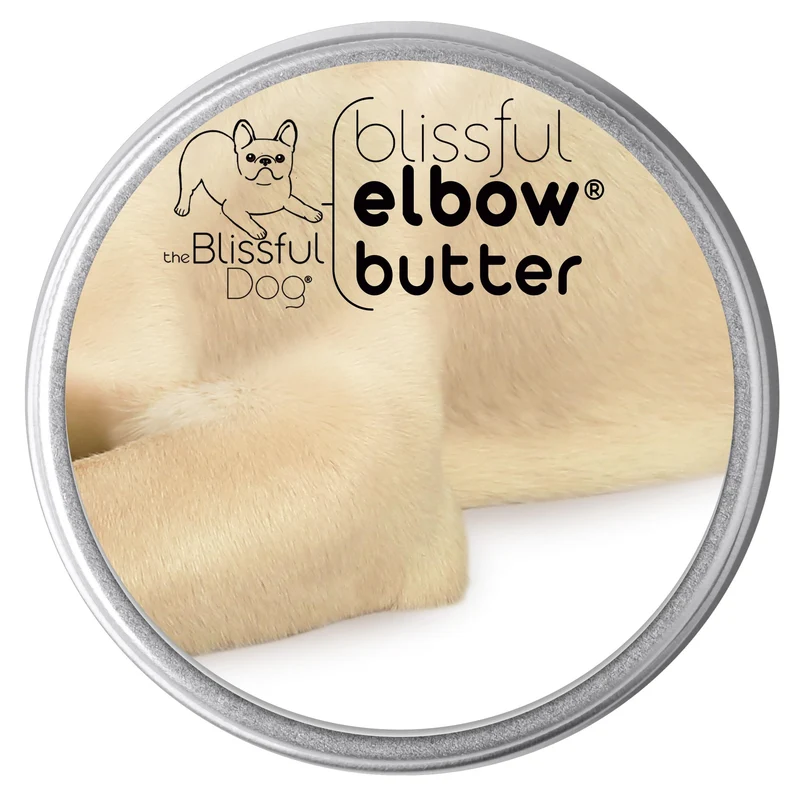 The Blissful Dog Elbow Butter – Baume pour coudes secs et callosités, sûr à lécher, 4 oz