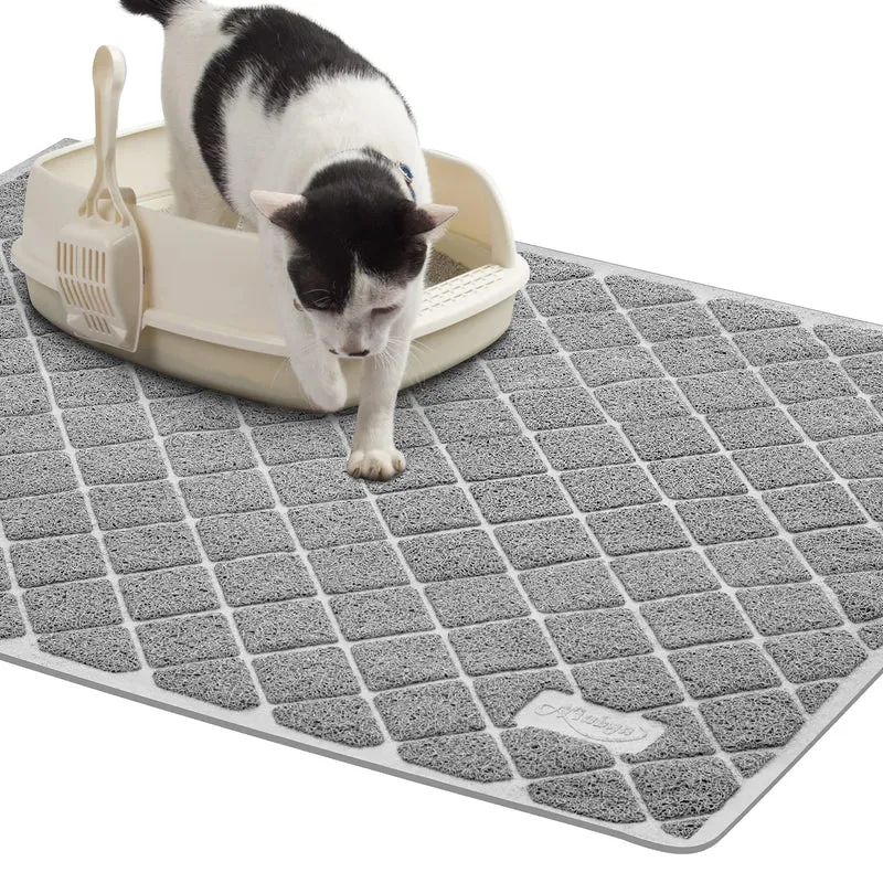 Niubya Tapis Litière Chat — 47 x 35, Antidérapant et Imperméable