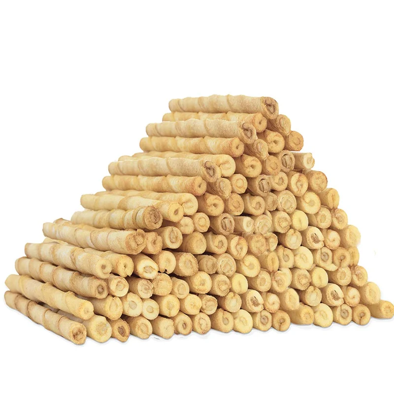 MON2SUN Bâtonnets d’os brut torsadés au poulet — 5 pouces, lot 120 pour chiots et petits chiens