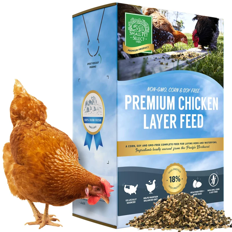Small Pet Select – Nourriture couche poules sans maïs ni soja, Non‑OGM, 18% protéines, 10 lb