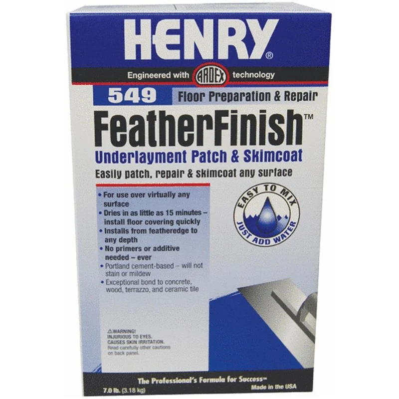 Henry WW Co – Enduit de finition plume 12163 549, 7 lb