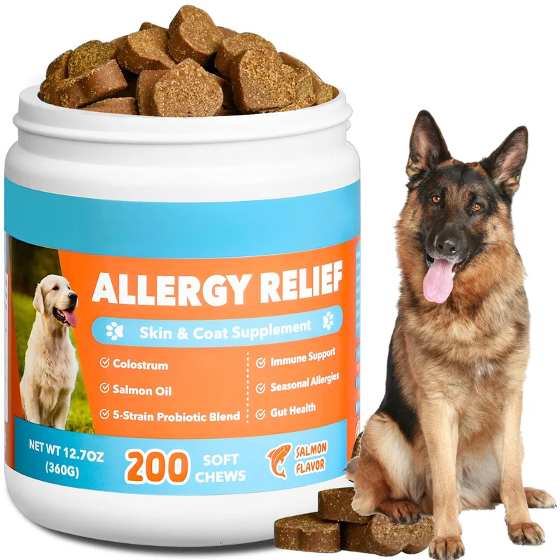 CeliAeh – Friandises Allergies et Immunité pour Chiens (200 Pièces) | Soin de la peau et démangeaisons