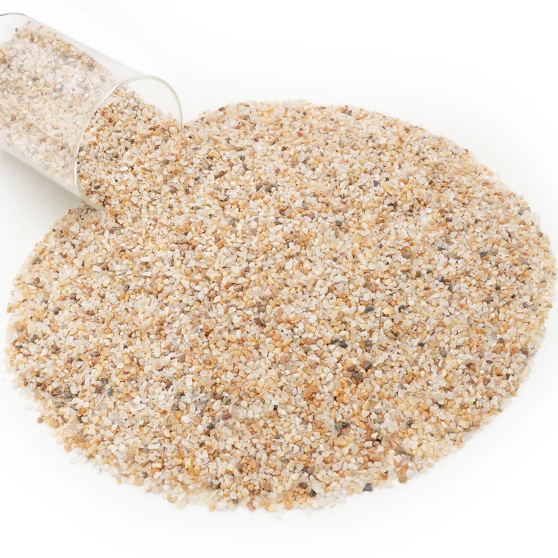 NUPICK Sable Grossier 1-3 mm — Substrat pour Plantes, Déco Dorée et Utilisations Multiples (10 lb)