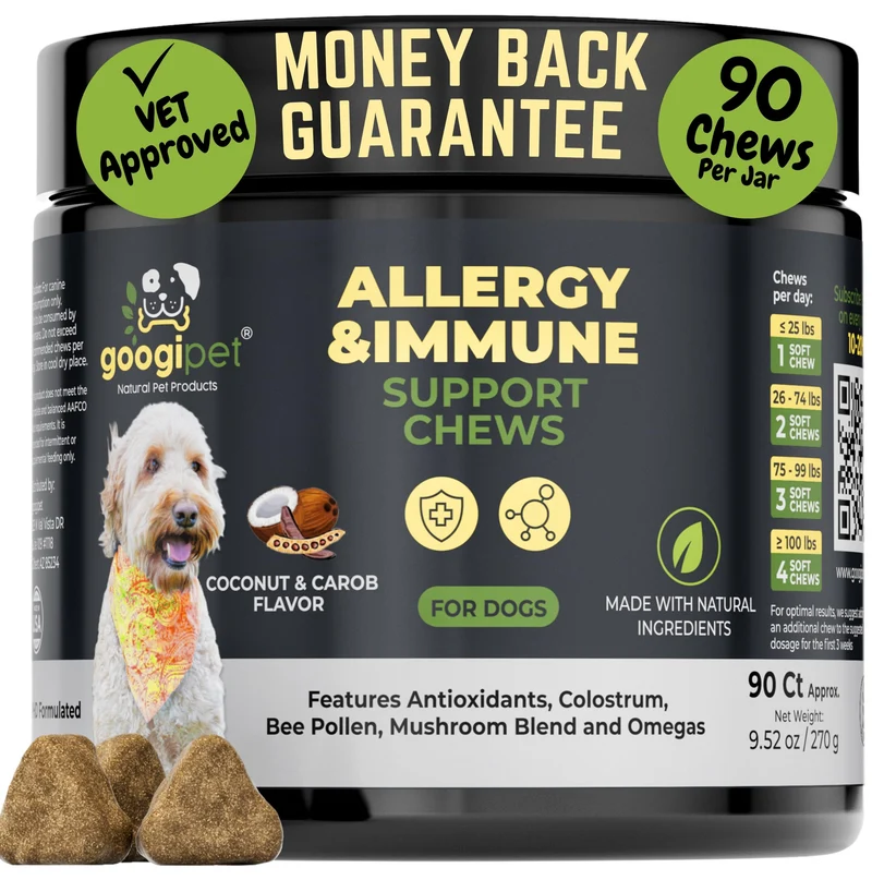 GOOGIPET Friables Allergie pour Chiens – Soulagement saisonnier et peau saine