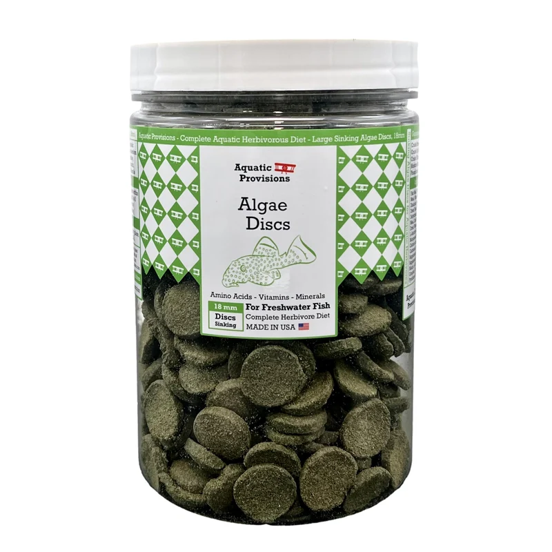 Disques d’Algues Aquatic Provisions – 16 oz, Nourriture coulante pour algivores d’eau douce