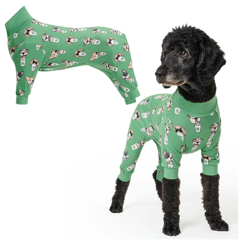 Spark Paws Pyjama pour Chien – Combinaison de Récupération, Ultra-Doux, Stretch à Quatre Directions, 3XL