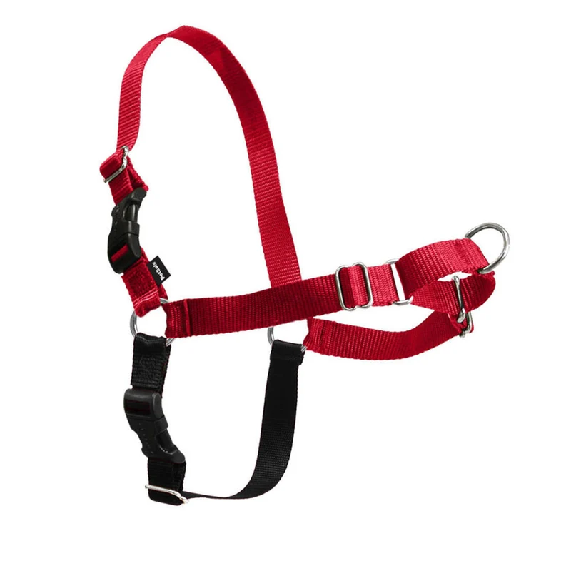 PetSafe Easy Walk Harnais Anti-Tirage pour Chiens – Petit/Moyen, Rouge et Noir