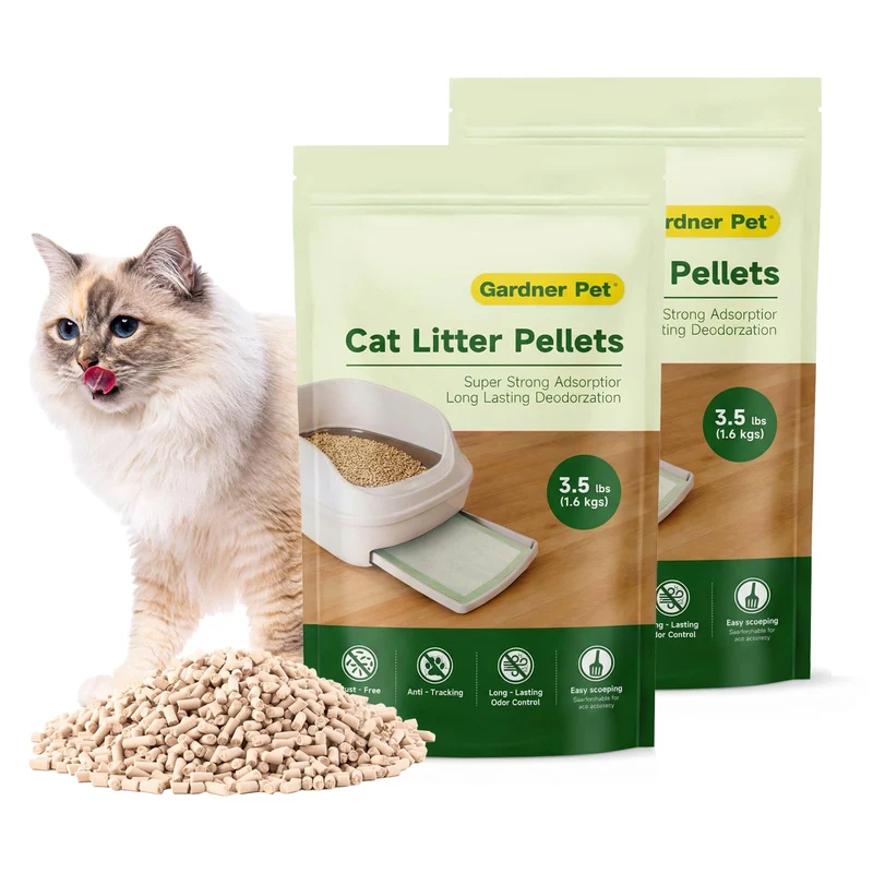 Gardner Pet – Granulés Zeolite pour Litière de Chat, Double-Couche, Contrôle Odeurs, Faible Poussière (2×1,6 kg)