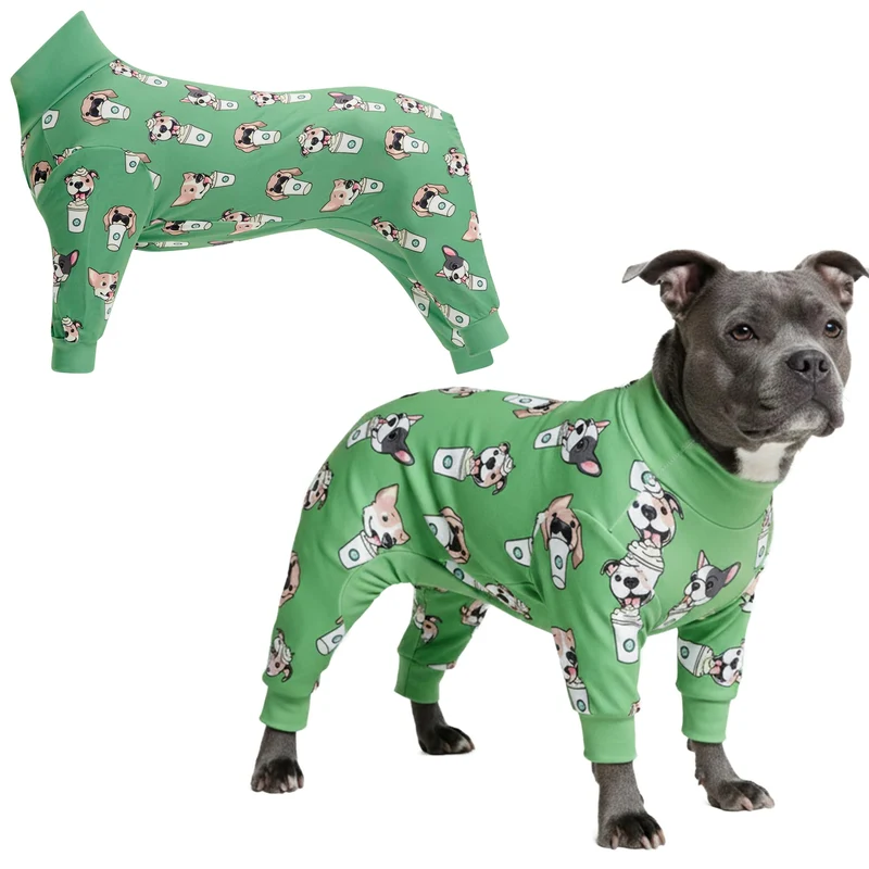 Spark Paws Pyjama pour chien – Combinaison récupération, stretch 4 directions, tailles XS à XXL