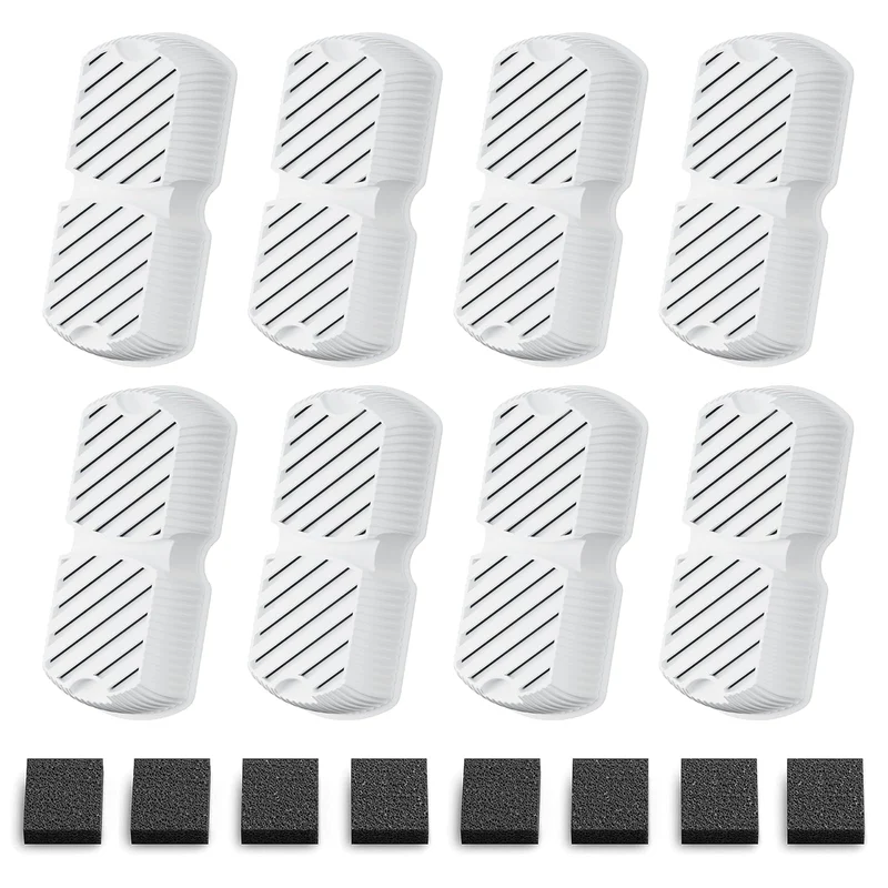 Filtres GROOKPET pour Fontaine à Eau — Pack 16 filtres + 8 éponges pour grands chiens