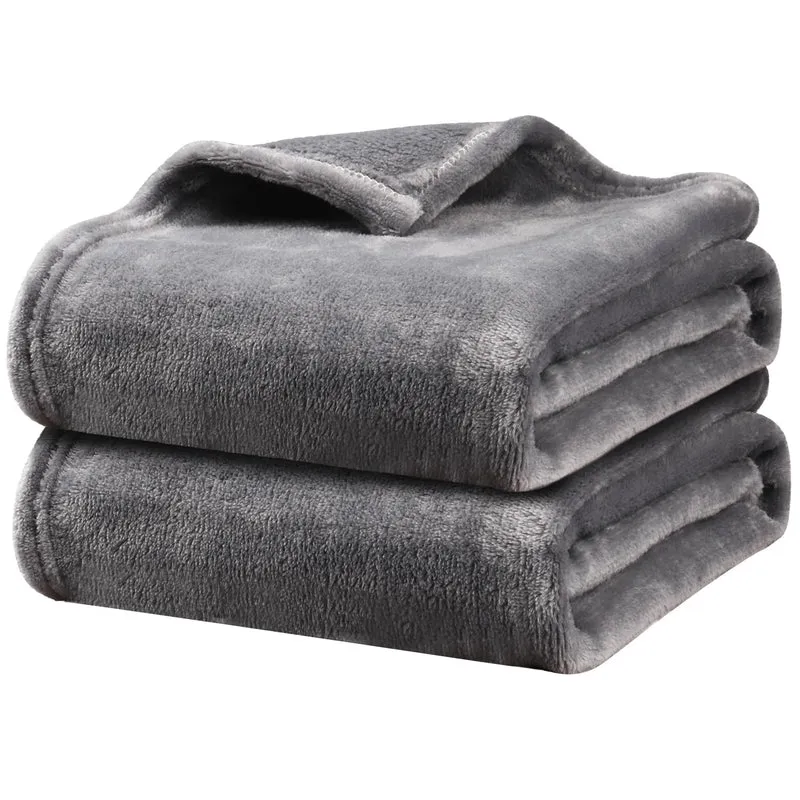 Onarway Couverture Chien Lavable – Lot de 2, 59x47 pouces | Plaid Doux et Grand Gris pour Chiens et Chats