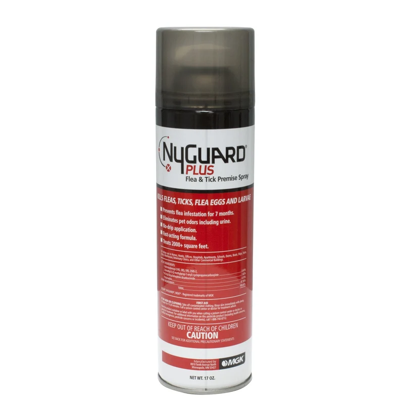 MGK NyGuard Plus Aérosol Puces et Tiques 17 oz – Contrôle Intérieur Durable