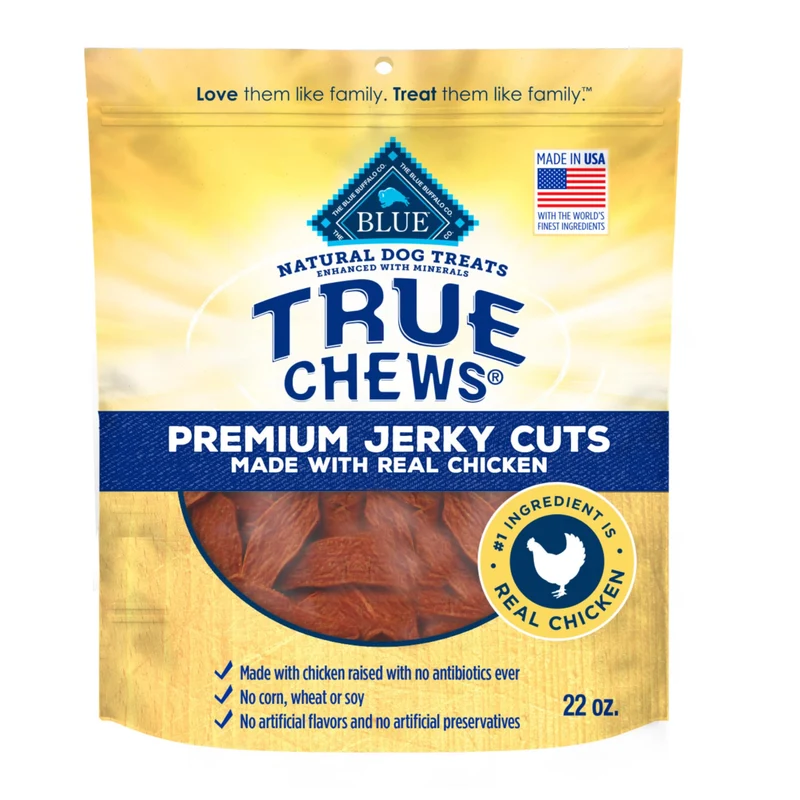Blue Buffalo True Chews Jerky Cuts Poulet — Friandises naturelles pour chiens