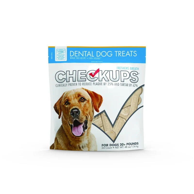 Checkups Bouchées dentaires pour chiens – 24 friandises, 1,36 kg | Checkups