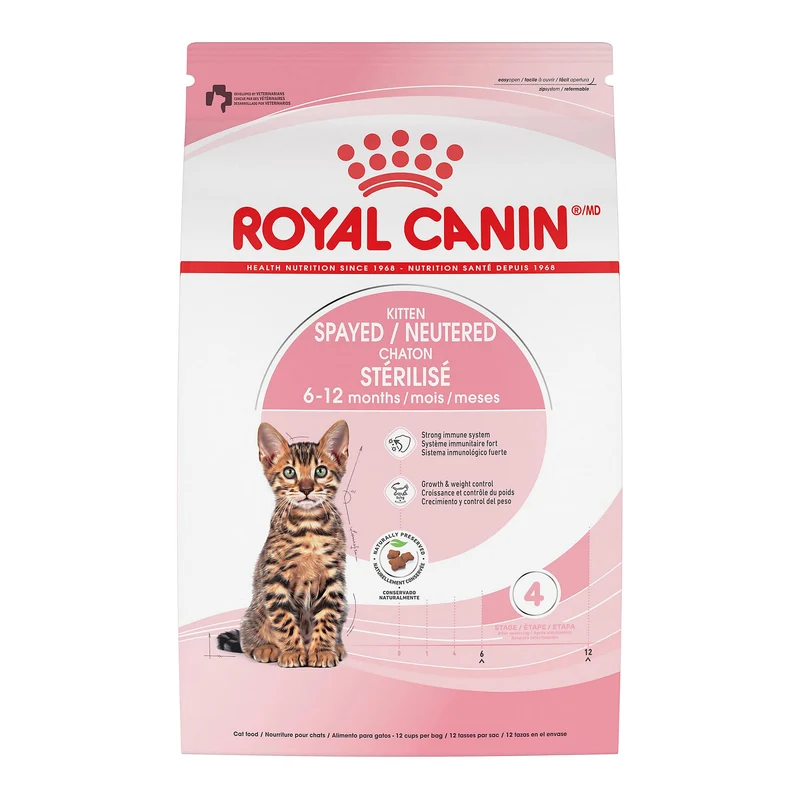 ROYAL CANIN Chaton Stérilisé – Feline Health Nutrition Croquettes Sèche, 1,13 kg (2,5 lb)