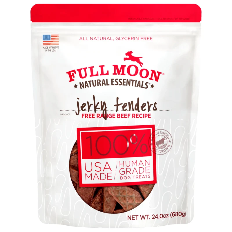 Full Moon Tenders Boeuf – Friandises Naturelles pour Chien, 24 oz, Qualité Humaine US
