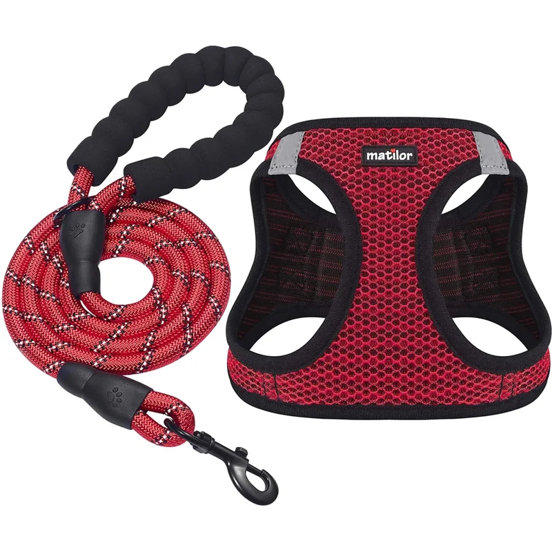 Matilor Harnais Chien Step-in Respirant – Pack 1+Longe pour Petites et Moyennes