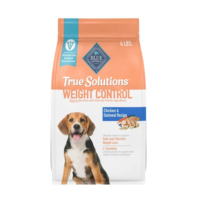 Blue Buffalo True Solutions – Contrôle du Poids, croquettes au poulet pour chien adulte, 4 lb