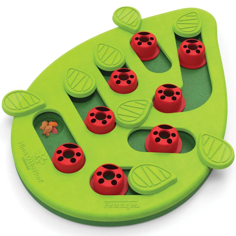 Catstages Nina Ottosson Buggin' Out – Casse-tête interactif pour chats, mangeoire lente, 16 compartiments, 33 x 24 cm